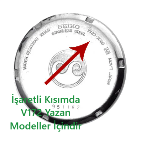 Seiko Solar V172 Mekanizmalar İçin Şarjlı Saat Pili