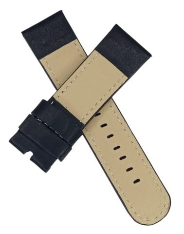 Tw Steell 24mm Puntolu Siyah Deri Kordon