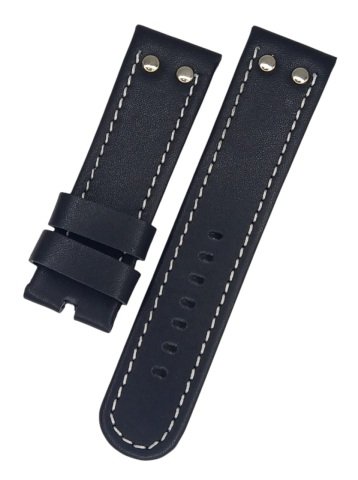 Tw Steell 24mm Puntolu Siyah Deri Kordon