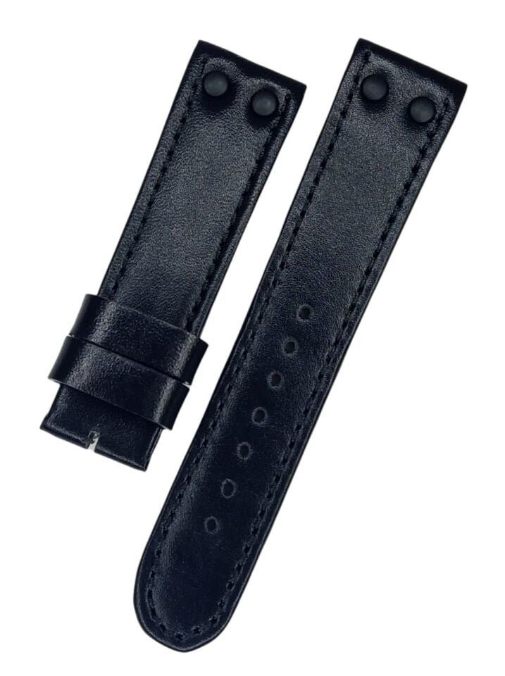 Tw Steel 22mm Siyah Puntolu Deri Saat Kordonu