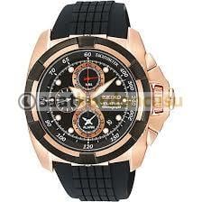 Seiko Velatura SNAE76p1 Uyumlu Siyah Silikon Kordon