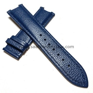Versace Uyumlu 22mm Deri Saat Kordonu LACİVERT