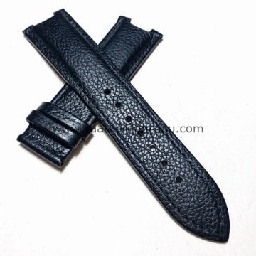 Versace Uyumlu 22mm Deri Saat Kordonu SİYAH