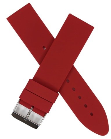 Düz Desensiz Renkli Silikon Kordon 20 MM - BORDO