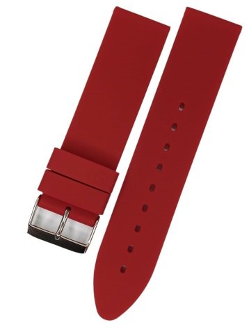 Düz Desensiz Renkli Silikon Kordon 20 MM - BORDO