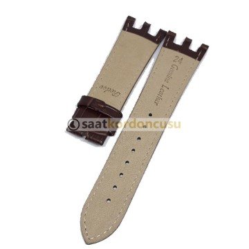 VERSACE Deri Saat Kayış Kordonu 22 MM - KAHVE