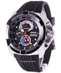 Seiko Velatura Yatchting Siyah Deri Saat Kordonu