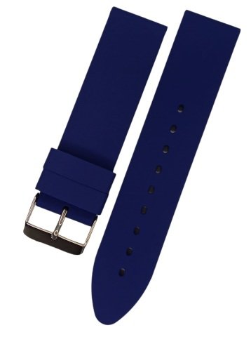 Düz Desensiz Renkli Silikon Kordon 20 MM - LACİVERT