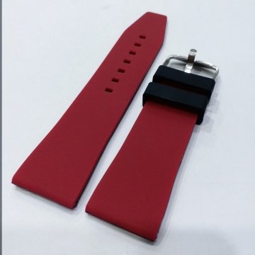 24 mm SİLİKON SAAT KORDONU BORDO