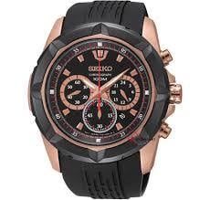 Seiko srw030p1 Lord Modeli Siyah Silikon Kordon