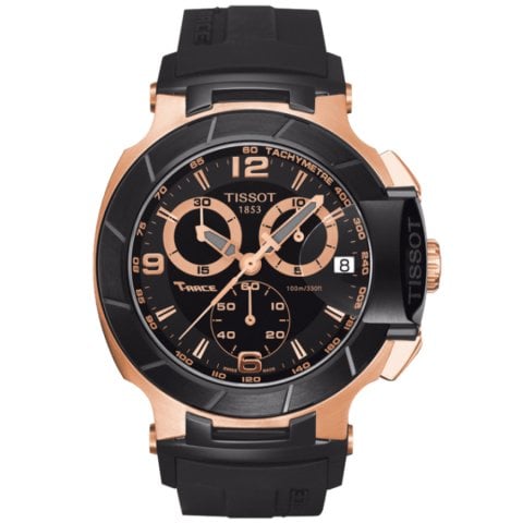 Tissot T Race T0484 Uyumlu Siyah Silikon Kordon