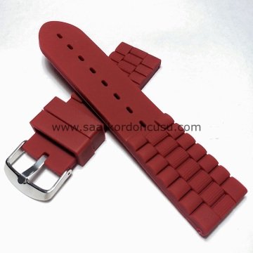 24mm Lacivert Silikon Kayış Kordon