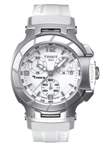 Tissot T race Uyumlu Erkek Modeli Beyaz Silikon Kordon