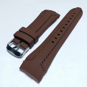 KAVİSLİ 24 mm SİLİKON KORDON KAHVE