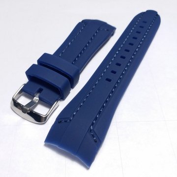 KAVİSLİ 24 mm SİLİKON KORDON MAVİ