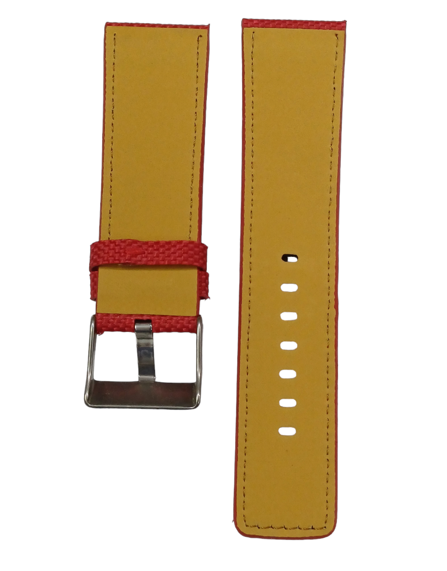 Diesel Uyumlu 26mm Kırmızı Renk Saat Kordonu