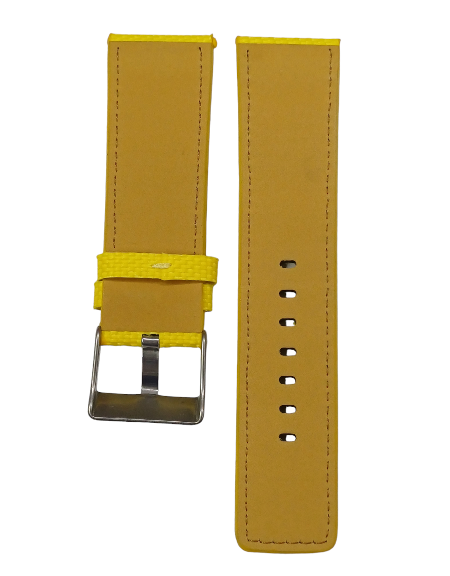 Diesel Uyumlu 26mm Sarı Renk Saat Kordonu