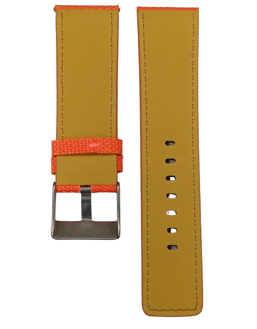 Diesel Uyumlu 26mm Turuncu Renk Saat Kordonu