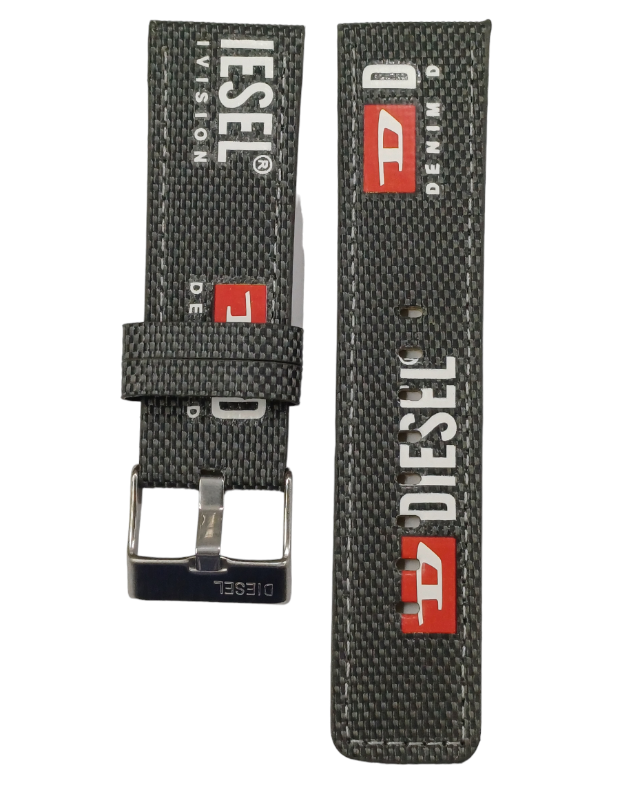 Diesel Uyumlu 26mm Gri Renk Saat Kordonu