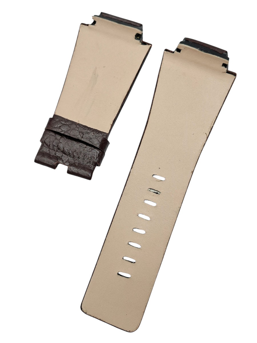 Diesel Dz1267 Uyumlu Kahverenk Deri Saat Kordonu