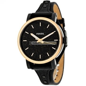 Fossil es4112 Uyumlu Siyah Bayan Deri Saat Kordonu