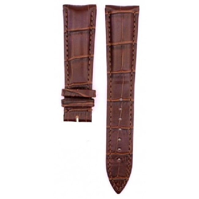 Franck Muller Uyumlu 22mm Kahverenk Deri Saat Kordonu