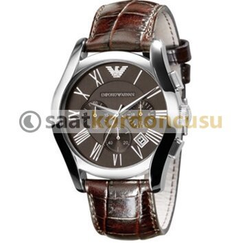 Emporio Armani AR0671 Uyumlu Kahverenk Deri Saat Kordonu