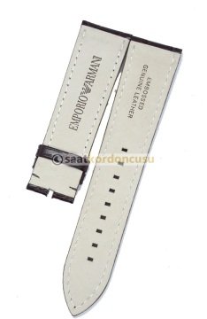 Emporio Armani AR2413 Uyumlu Kahverenk Deri Saat Kordonu