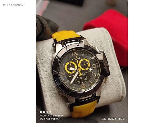 Tissot T Race T048.417 Sarı Silikon Saat Kordonu