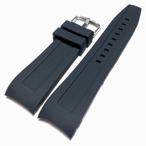 Kavisli 24mm Silikon Saat Kordonu
