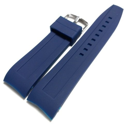 Kavisli 24mm Silikon Saat Kordonu