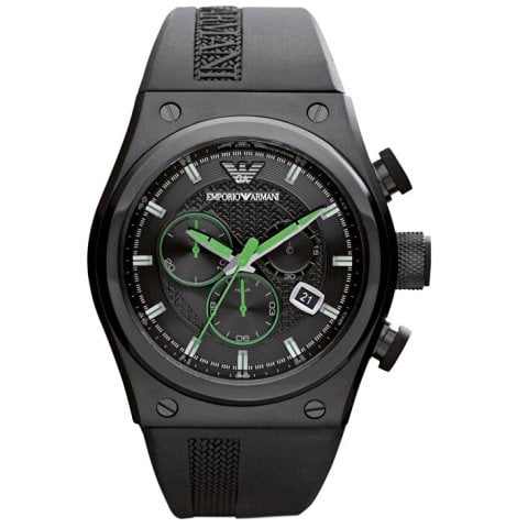 Emporio Armani ar6106 El Yapımı Siyah Deri Saat Kordonu