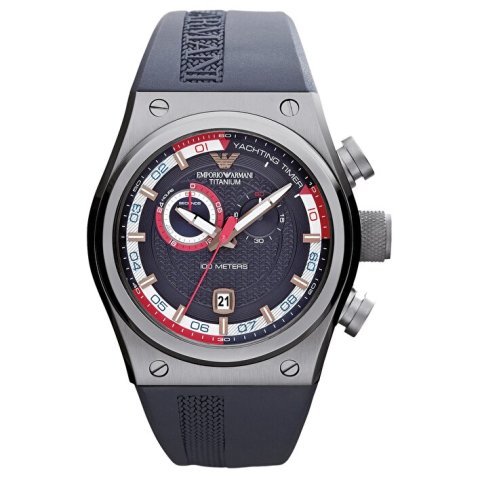 Emporio Armani ar6107 El Yapımı Lacivert Deri Saat Kordonu