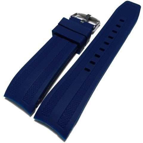 Kavisli 22mm Silikon Saat Kordonu
