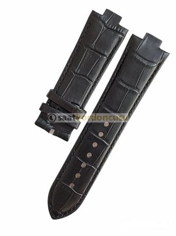 Guess Gc Y24005g2 Uyumlu Siyah Deri Saat Kordonu