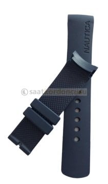 Nautica a18640g Uyumlu Mavi Renk Silikon Saat Kordonu