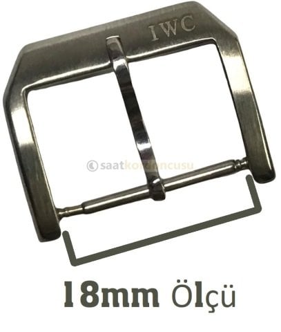 IWC 18mm ÇELİK RENK MAT TOKA