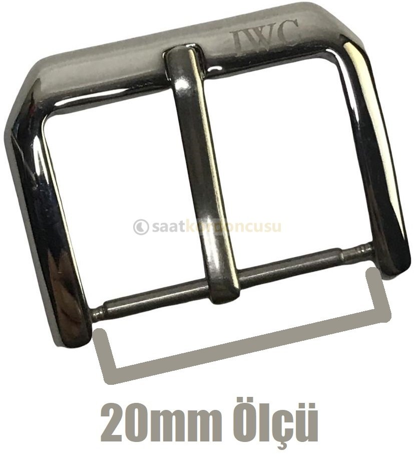 IWC 20mm ÇELİK RENK PARLAK TOKA