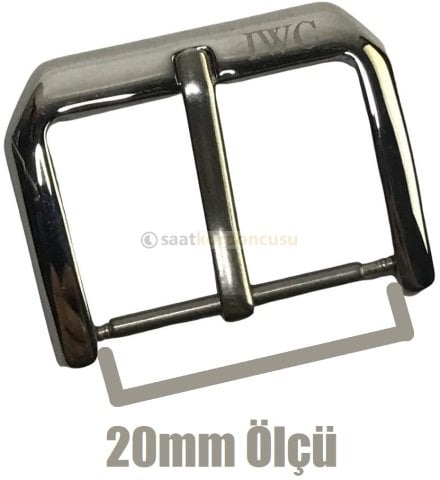 IWC 20mm ÇELİK RENK PARLAK TOKA