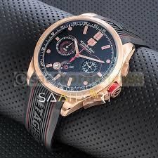Tag Heuer Mercedes Turuncu Çizgili Silikon Saat Kordonu