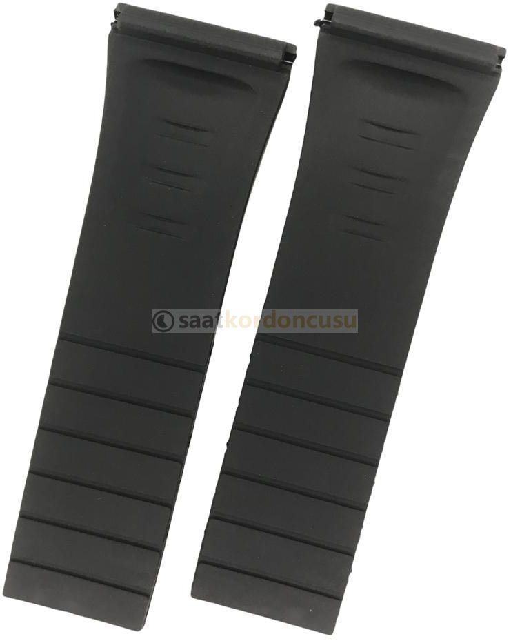 Tag Heuer Monaco 27mm Siyah Silikon Saat Kordonu