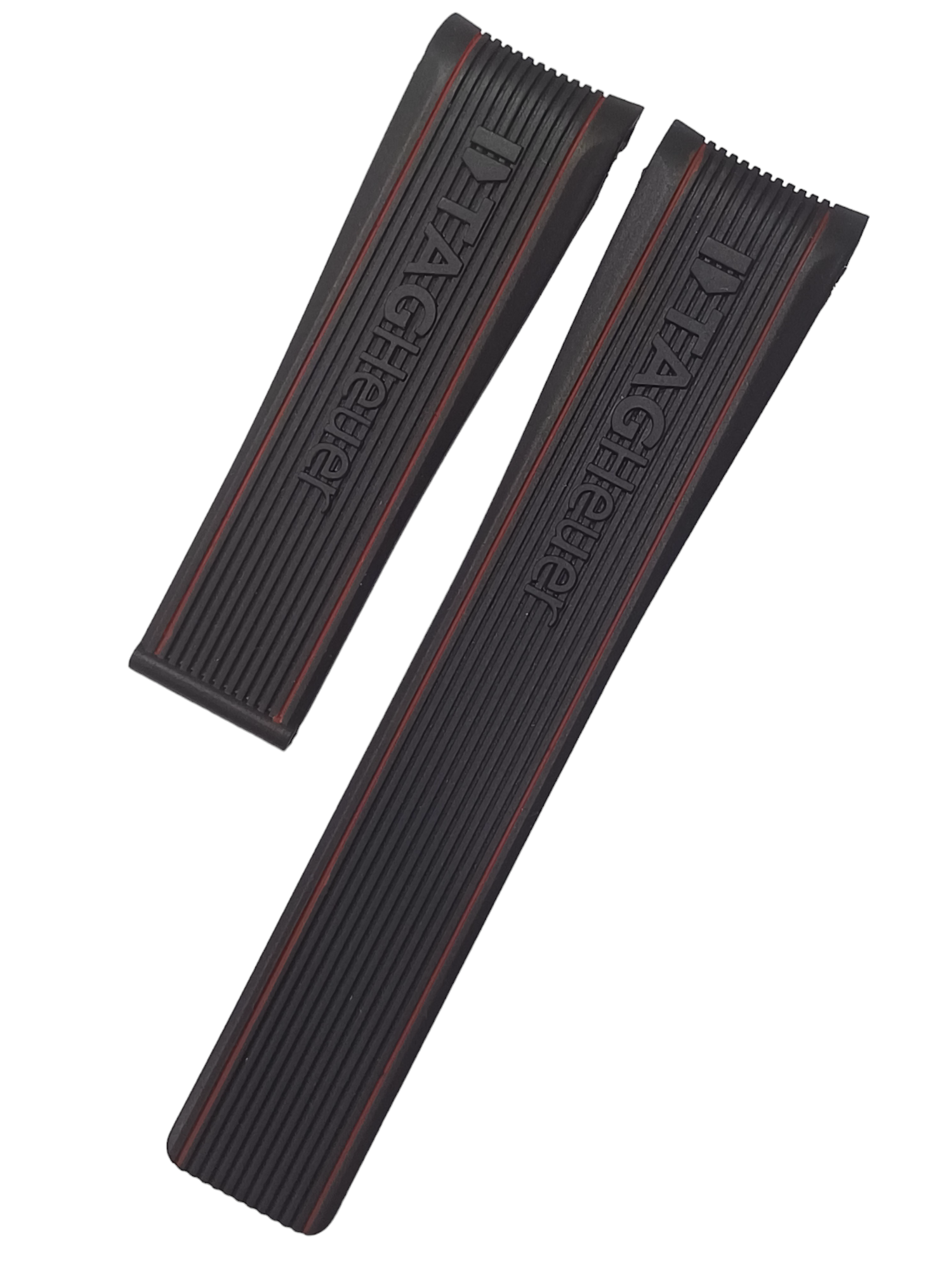 Tag Heuer Mercedes Kırmızı Çizgili Silikon Saat Kordonu