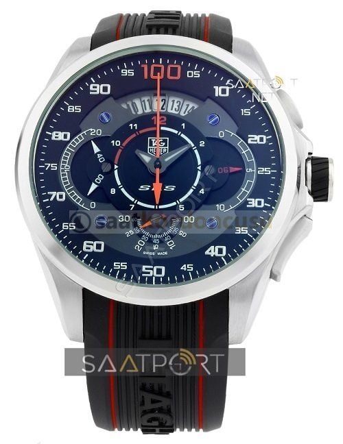 Tag Heuer Mercedes Kırmızı Çizgili Silikon Saat Kordonu