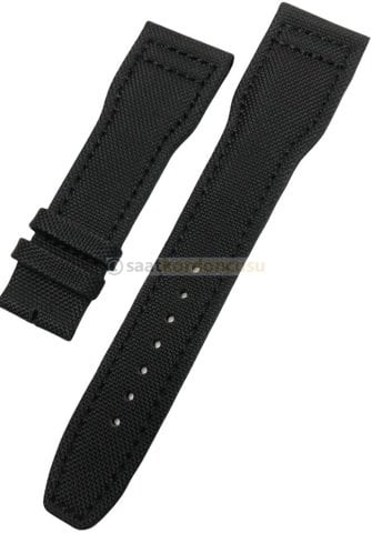 IWC Pilot Modeli Uyumlu 22mm Siyah Tekstil Kordon