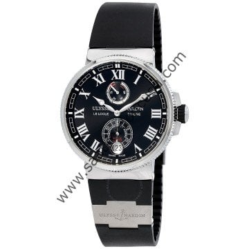 Ulysse Nardin Marine Uyumlu 25mm Siyah Silikon Saat Kordonu