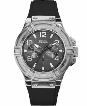 Guess w0247g4 Siyah Silikon Saat Kordonu