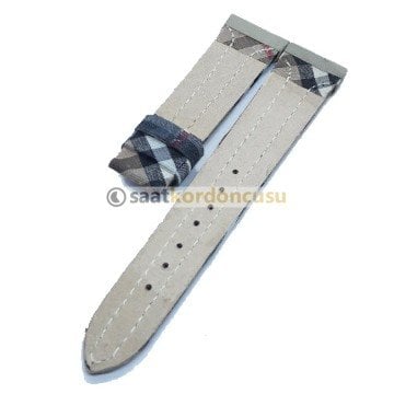 Burberry Uyumlu 20mm Deri Saat Kordonu