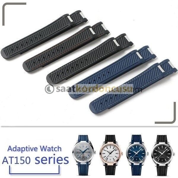 OMEGA Seamaster Aqua Terra Uyumlu 20mm Silikon Kordon