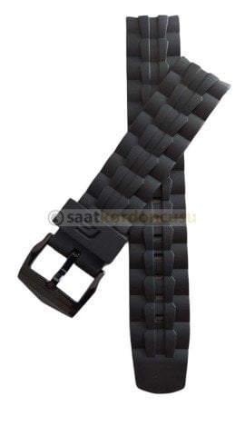 Casio Edifice EF550 Uyumlu Siyah Silikon Saat Kordonu