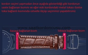 Azzuro Timsah Desenli Gri Renkte Deri Saat Kordonu